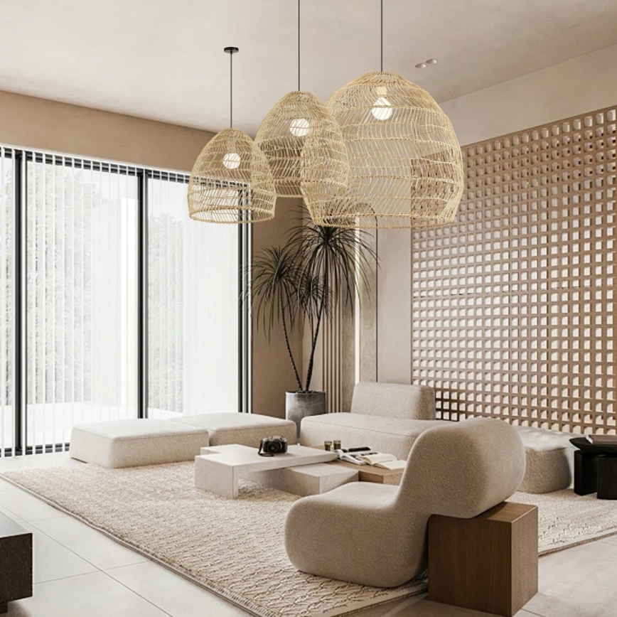 Luster na sajli BOHO DELICADO 1xE27/40W/230V prečnik 38 cm