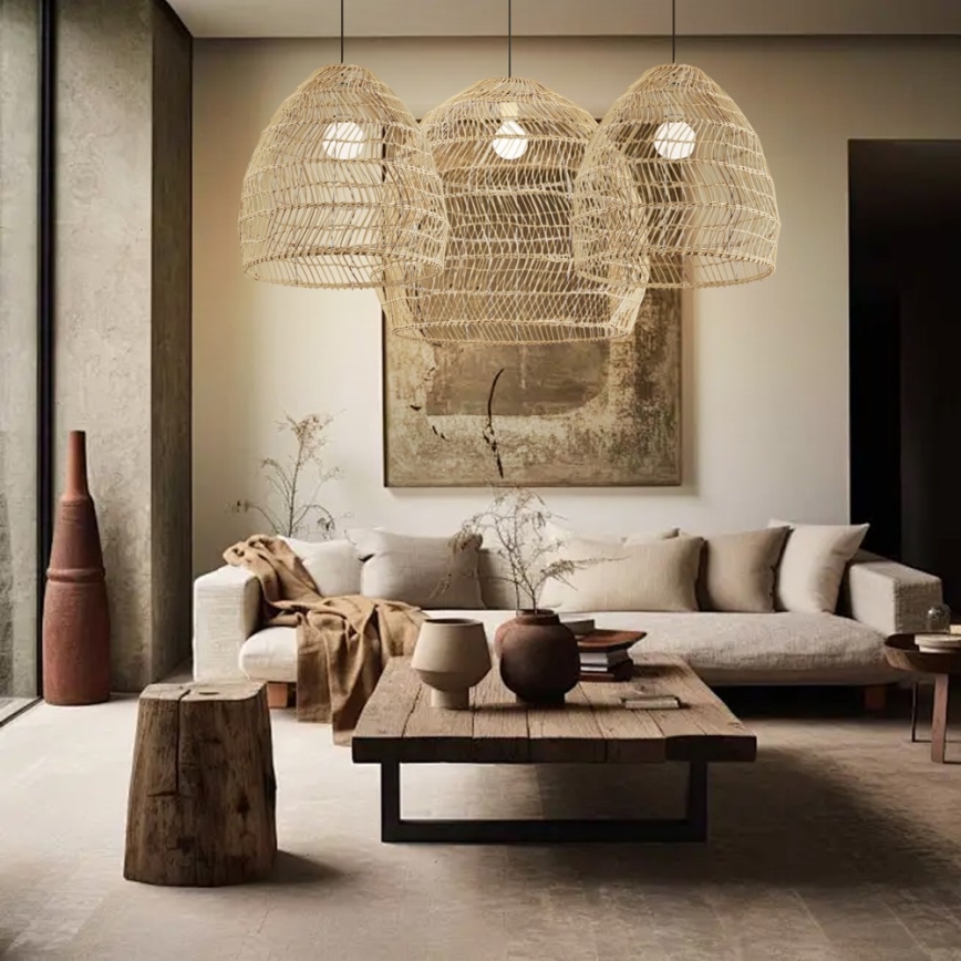 Luster na sajli BOHO DELICADO 1xE27/40W/230V prečnik 38 cm