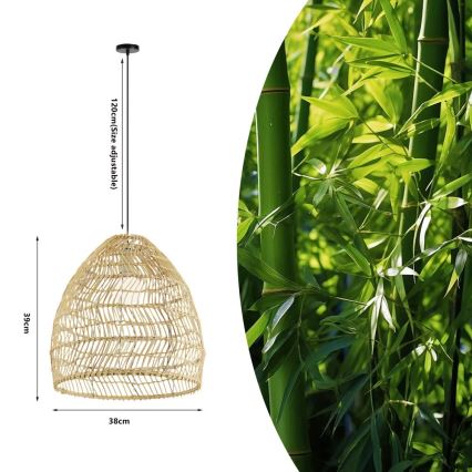 Luster na sajli BOHO DELICADO 1xE27/40W/230V prečnik 38 cm