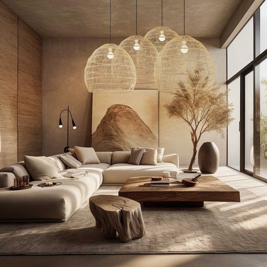 Luster na sajli BOHO DELICADO 1xE27/40W/230V prečnika 60 cm