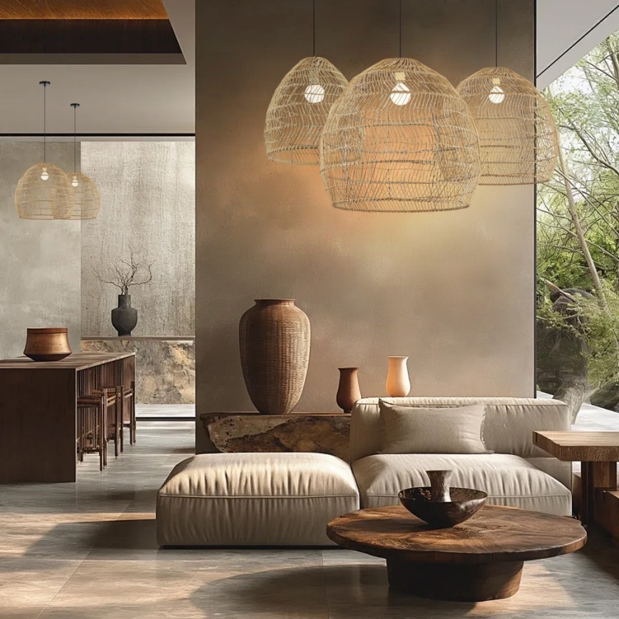 Luster na sajli BOHO DELICADO 1xE27/40W/230V prečnika 60 cm