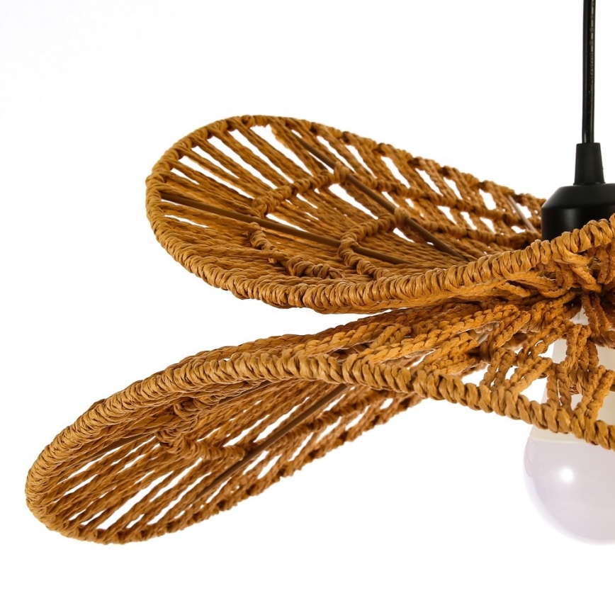 Luster na sajli MARIPOSA 1xE27/40W/230V, prečnik 80 cm, od jute
