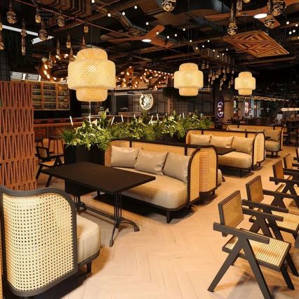 Viseći luster na kablu HILO 1xE27/40W/230V, prečnik 38 cm, bambus