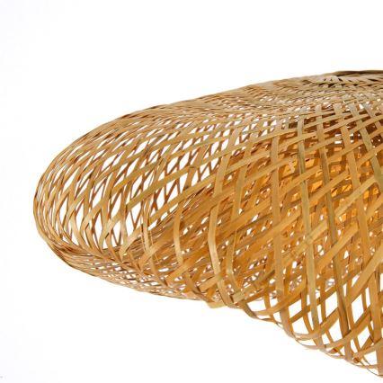 Luster na sajli HILO 1xE27/40W/230V prečnika 80 cm bambus