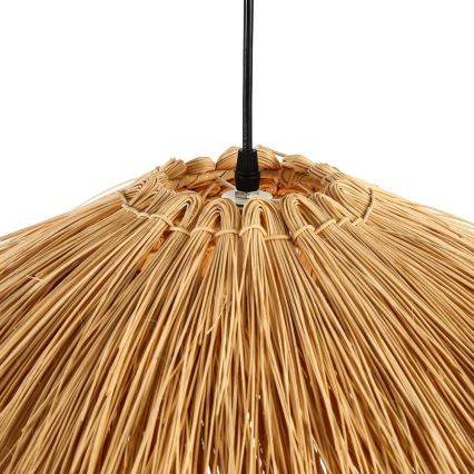 Luster na sajli NATURALEZA 1xE27/40W/230V prečnik 55 cm ratan