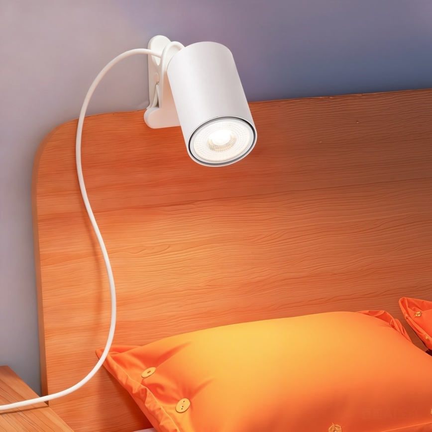 Lampa sa klipsom PUNTO 1xGU10/9W/230V bela