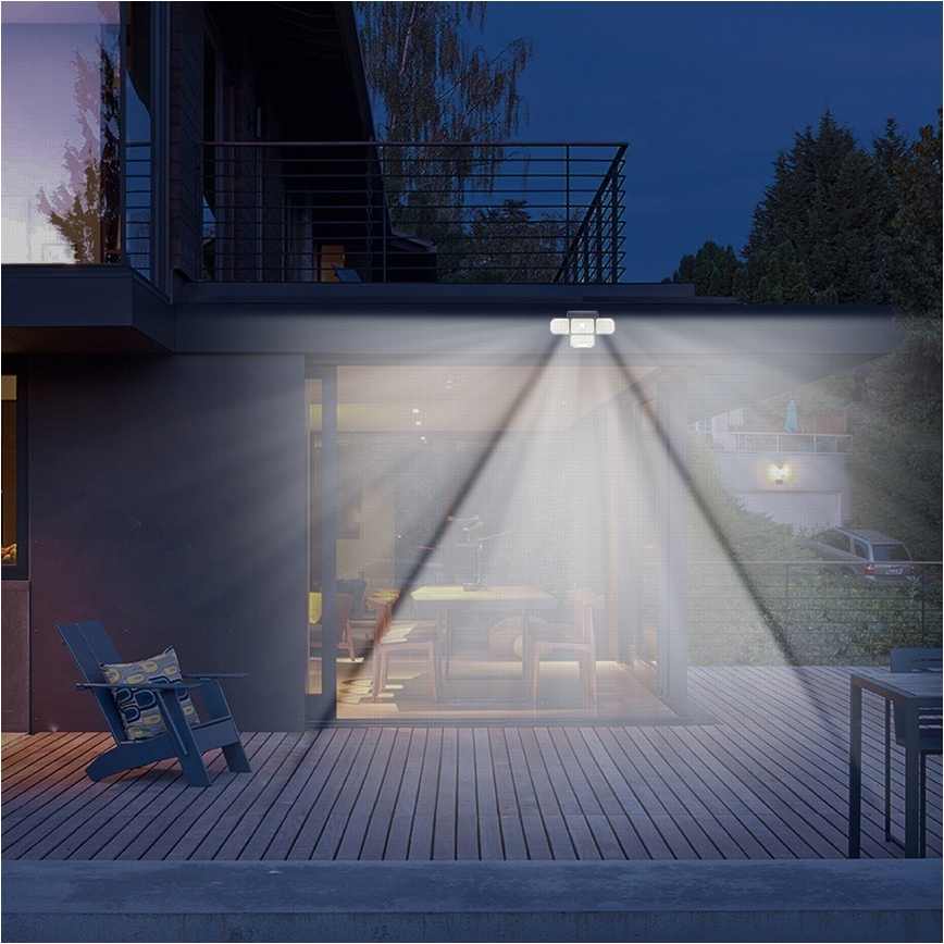 LED solarno zidno svetlo sa senzorom LED/5W/5,5V IP65 2400 mAh