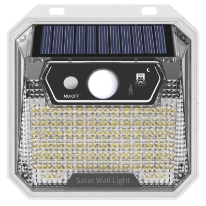 LED solarno zidno svetlo sa senzorom LED/3W/5,5V IP65 1200 mAh