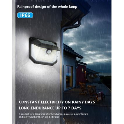 LED Solarno zidno svetlo sa senzorom LED/4W/5,5V IP65 1200 mAh
