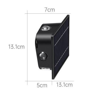 LED solarno zidno svetlo sa senzorom LED/2W/5V IP54 1300 mAh