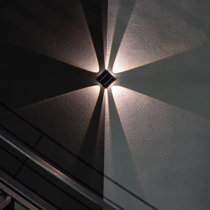 LED solarno zidno svetlo sa senzorom LED/2W/5V IP54 1300 mAh