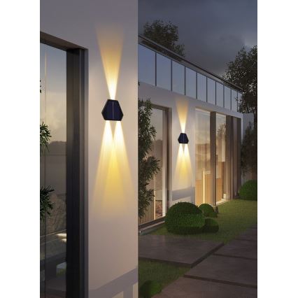 LED solarno zidno svetlo sa senzorom LED/2W/5V IP54 1300 mAh