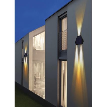 LED solarno zidno svetlo sa senzorom LED/2W/5V IP54 1300 mAh