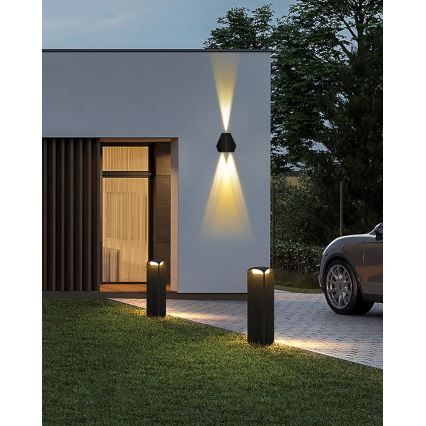 LED solarno zidno svetlo sa senzorom LED/2W/5V IP54 1300 mAh