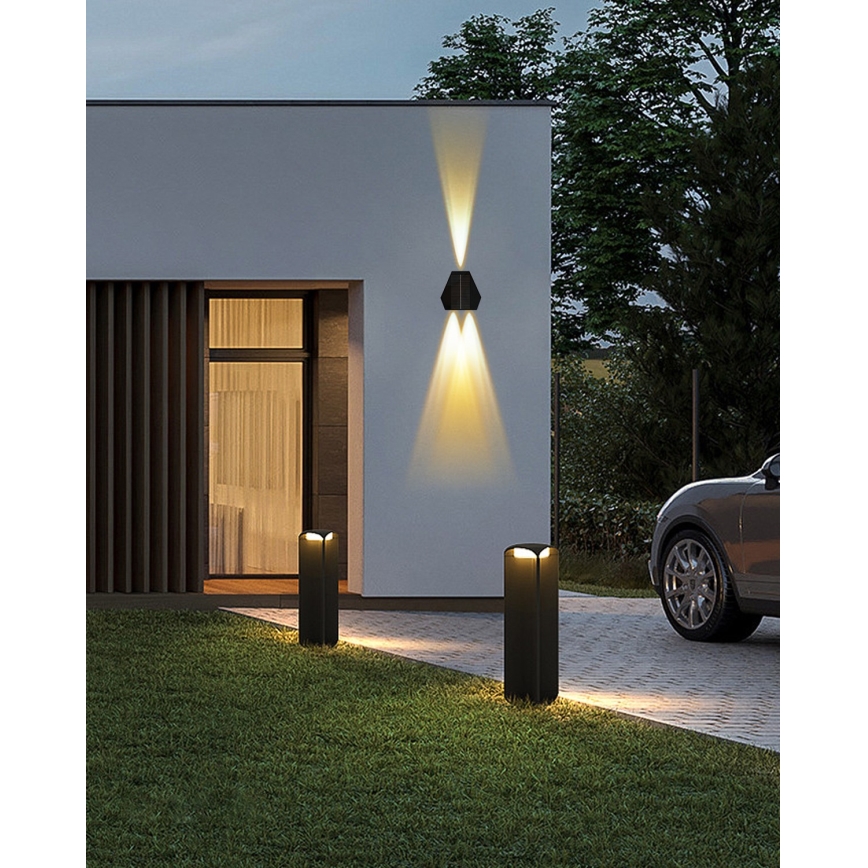 LED solarno zidno svetlo sa senzorom LED/2W/5V IP54 1300 mAh