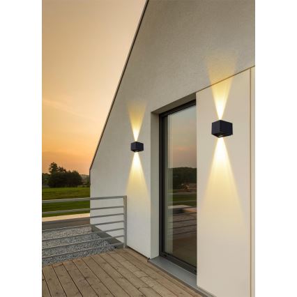 LED solarna zidna svetiljka sa senzorom LED/2W/5V IP54 1300 mAh