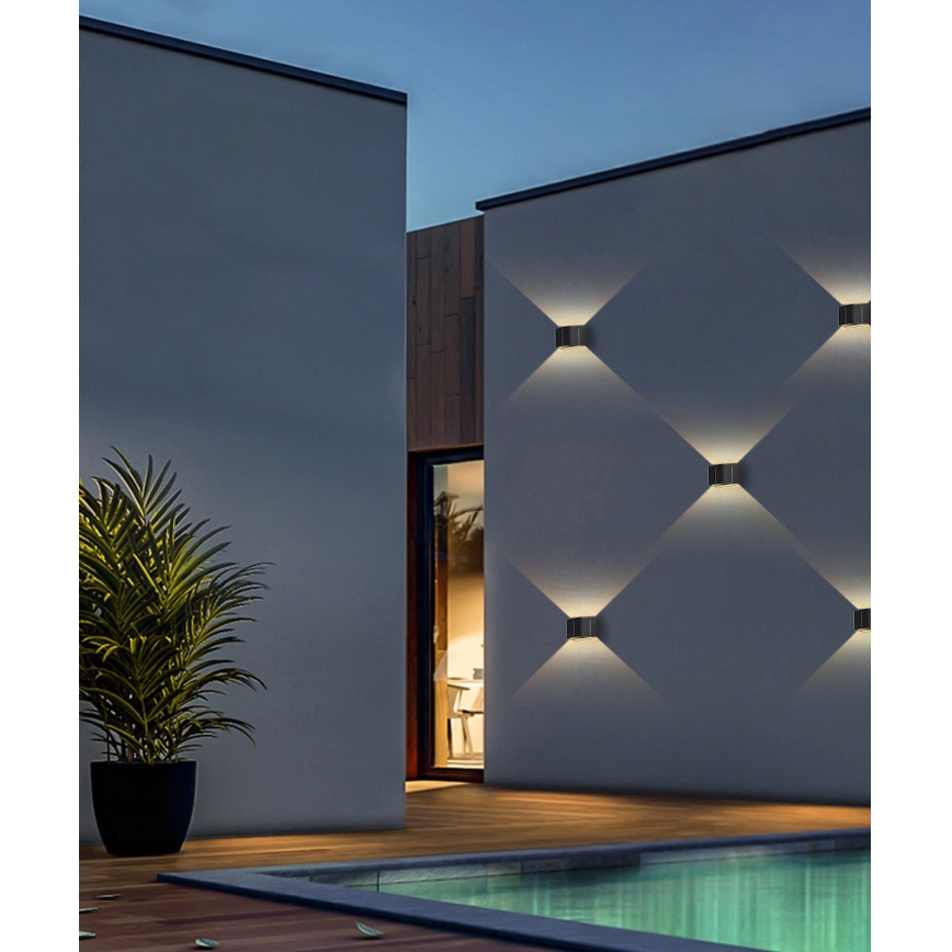 LED solarna zidna svetiljka sa senzorom LED/2W/5V IP54 1300 mAh