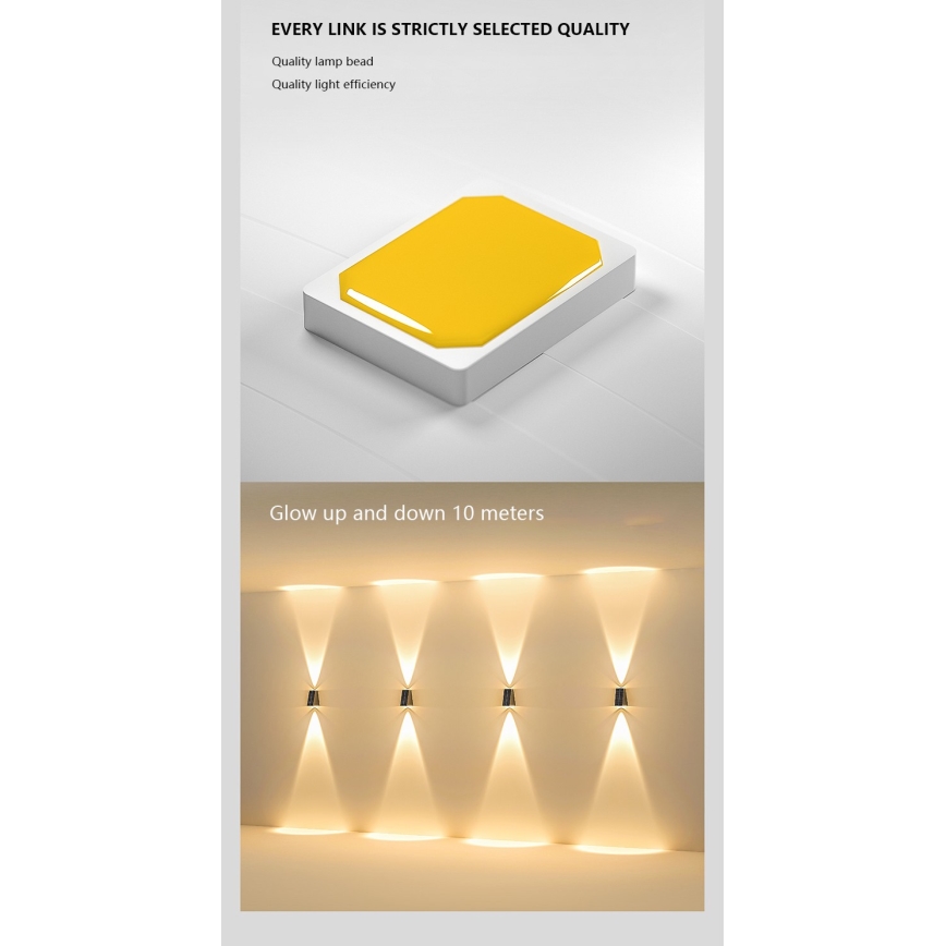 LED solarno zidno svetlo sa senzorom LED/2W/5V IP54 1300 mAh