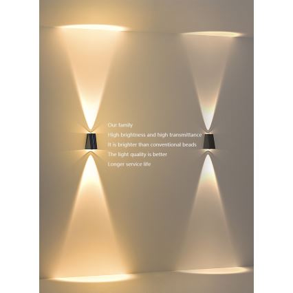LED solarno zidno svetlo sa senzorom LED/2W/5V IP54 1300 mAh
