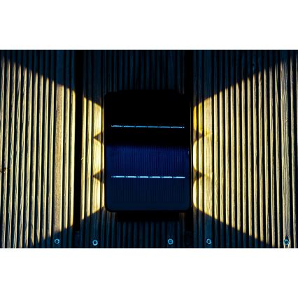 Solarno LED zidno svetlo sa senzorom, 2W/5V, IP54, 1300 mAh