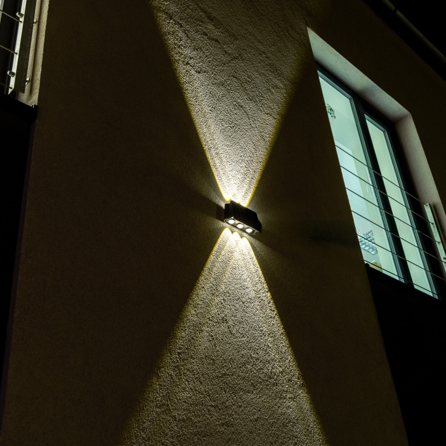 Solarno LED zidno svetlo sa senzorom, 2W/5V, IP54, 1300 mAh