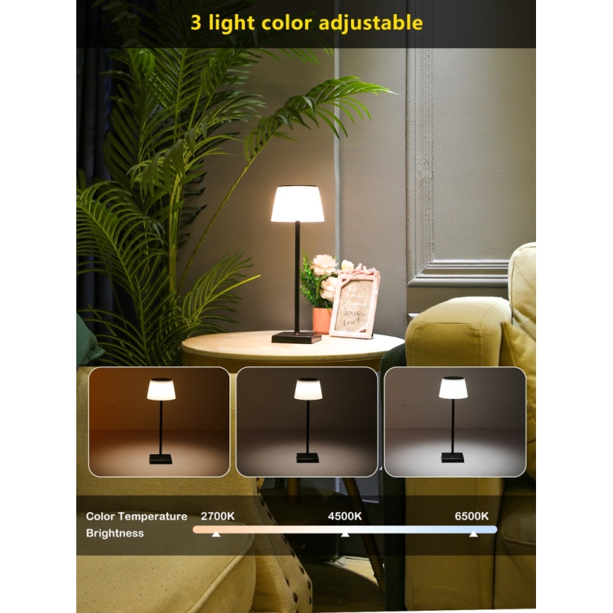 LED prigušiva spoljašnja solarna lampa sa senzorom LED/4W/5V IP44 3600 mAh