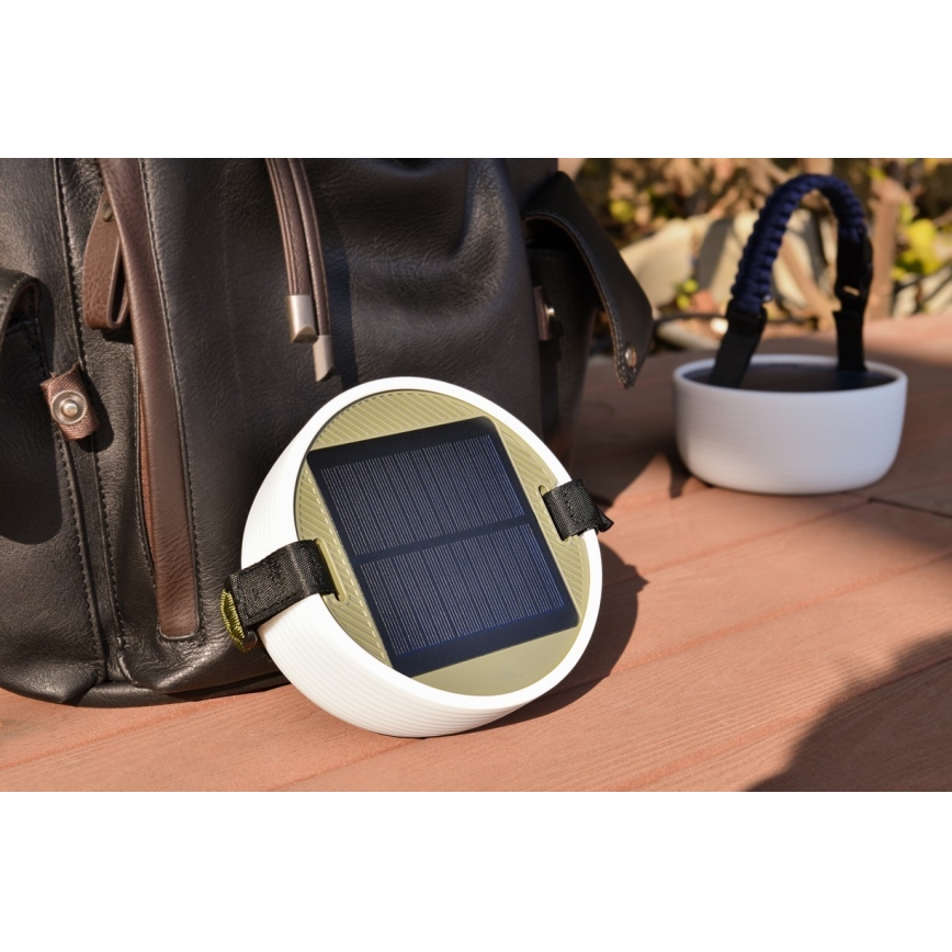 LED RGB Prenosiva solarna punjiva lampa sa LED lancem LED/10W/5V 3600 mAh IP65 3600 mAh