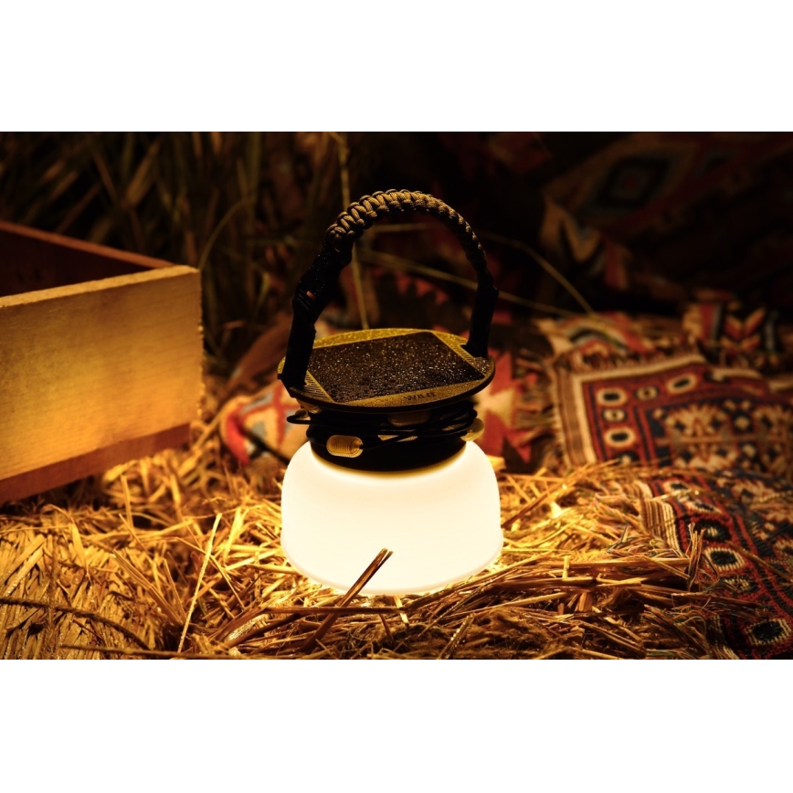 LED RGB Prenosiva solarna punjiva lampa sa LED lancem LED/10W/5V 3600 mAh IP65 3600 mAh