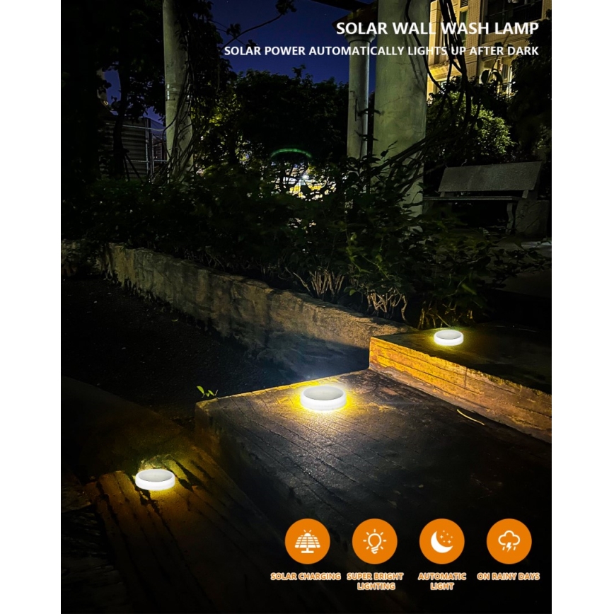 LED spoljašnje solarno osvetljenje sa senzorom LED/0,4W/3,2V IP54 500 mAh
