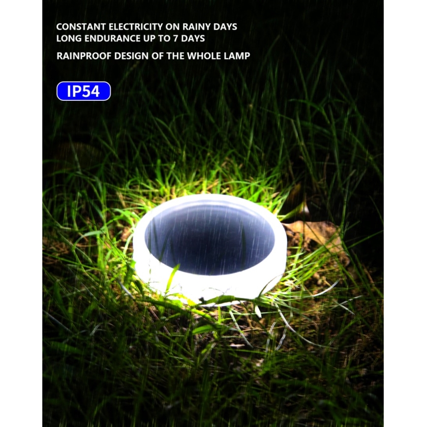 LED spoljašnje solarno osvetljenje sa senzorom LED/0,4W/3,2V IP54 500 mAh