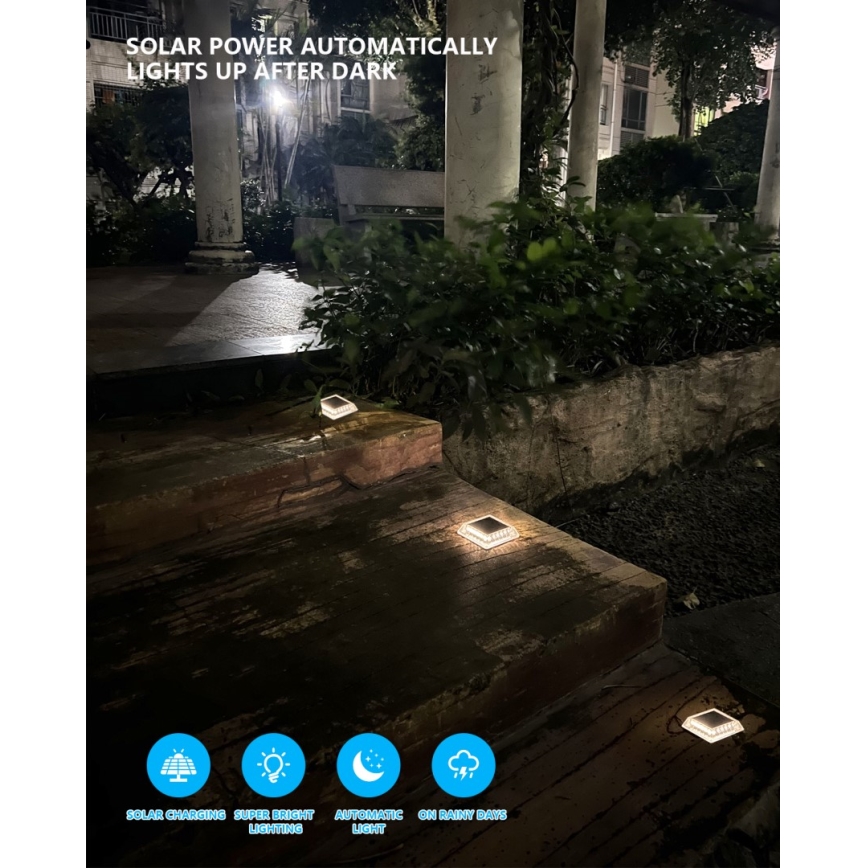 LED solarno osvetljenje za spoljašnju upotrebu sa senzorom LED/0,03W/1,2V IP54 800 mAh