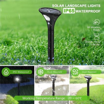 LED solarna lampa sa senzorom LED/1W/3,7V 6000K IP65 1500 mAh