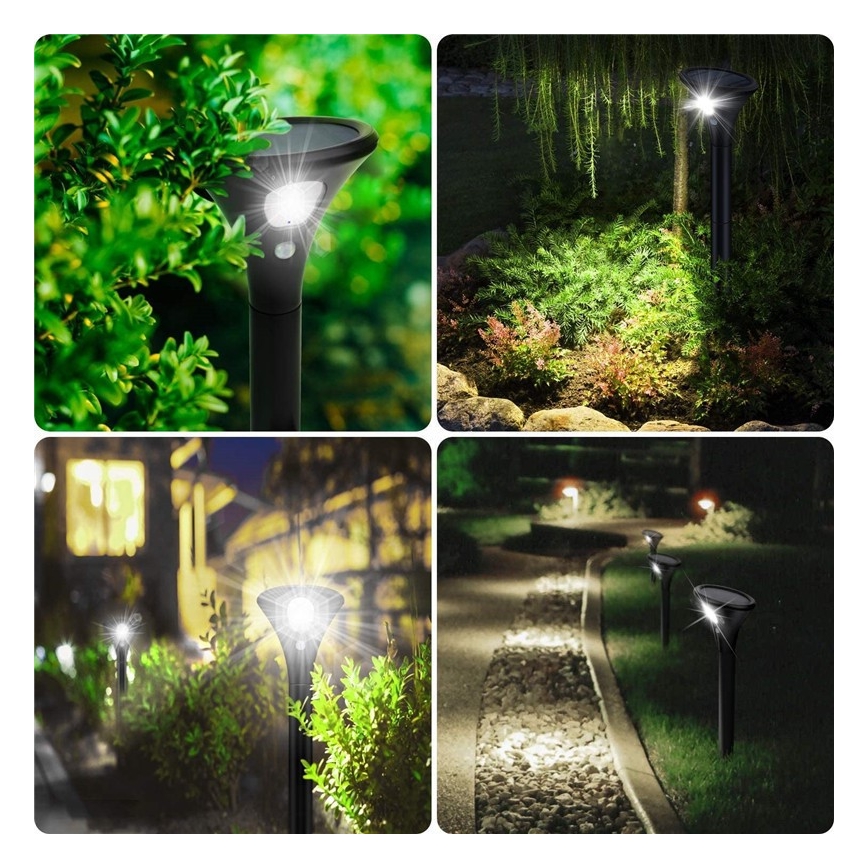 LED solarna lampa sa senzorom LED/1W/3,7V 6000K IP65 1500 mAh