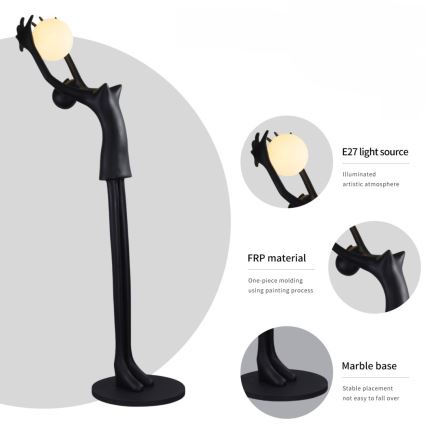 Podna lampa SILUETTE 1xE27/25W/230V 210 cm Human Girl