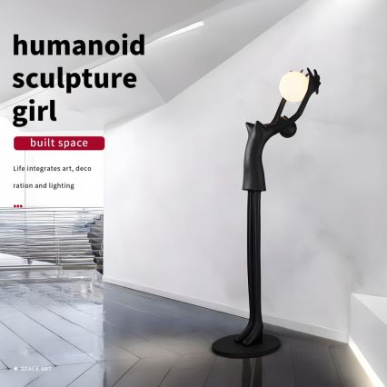 Podna lampa SILUETTE 1xE27/25W/230V 210 cm Human Girl