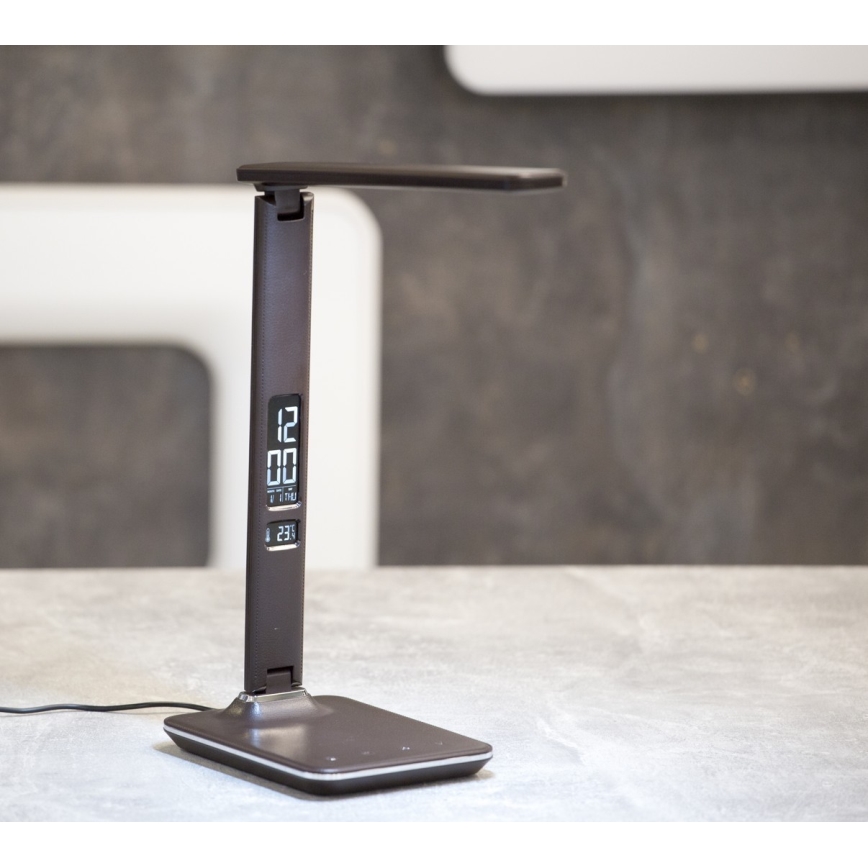 LED prigušiva stona lampa sa displejem LED/9W/230V/12V crna