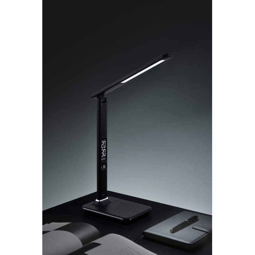 LED prigušiva stona lampa sa displejem LED/9W/230V/12V crna