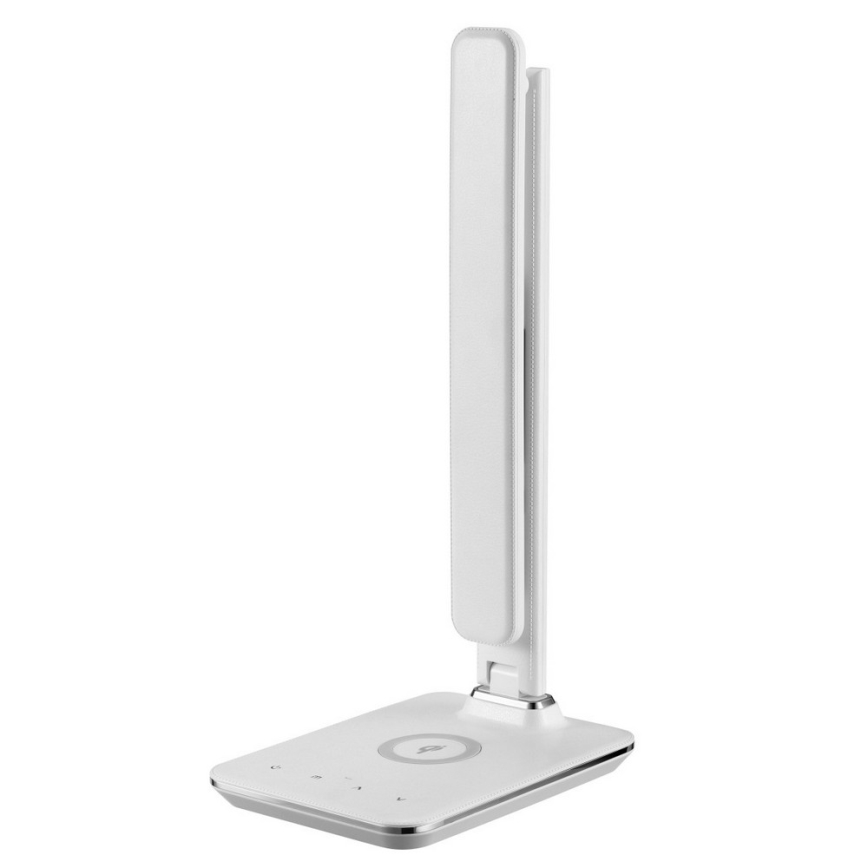 LED prigušiva stona lampa sa Qi bežičnim punjenjem i USB KINGFISHER LED/8,5W/230V bela