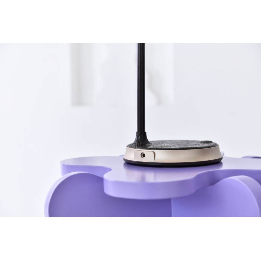 LED prigušiva stona lampa sa bežičnim punjenjem FINCH LED/9W/12/230V braon/zlatna