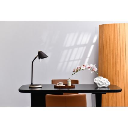 LED prigušiva stona lampa sa bežičnim punjenjem FINCH LED/9W/12/230V siva/sjajni hrom