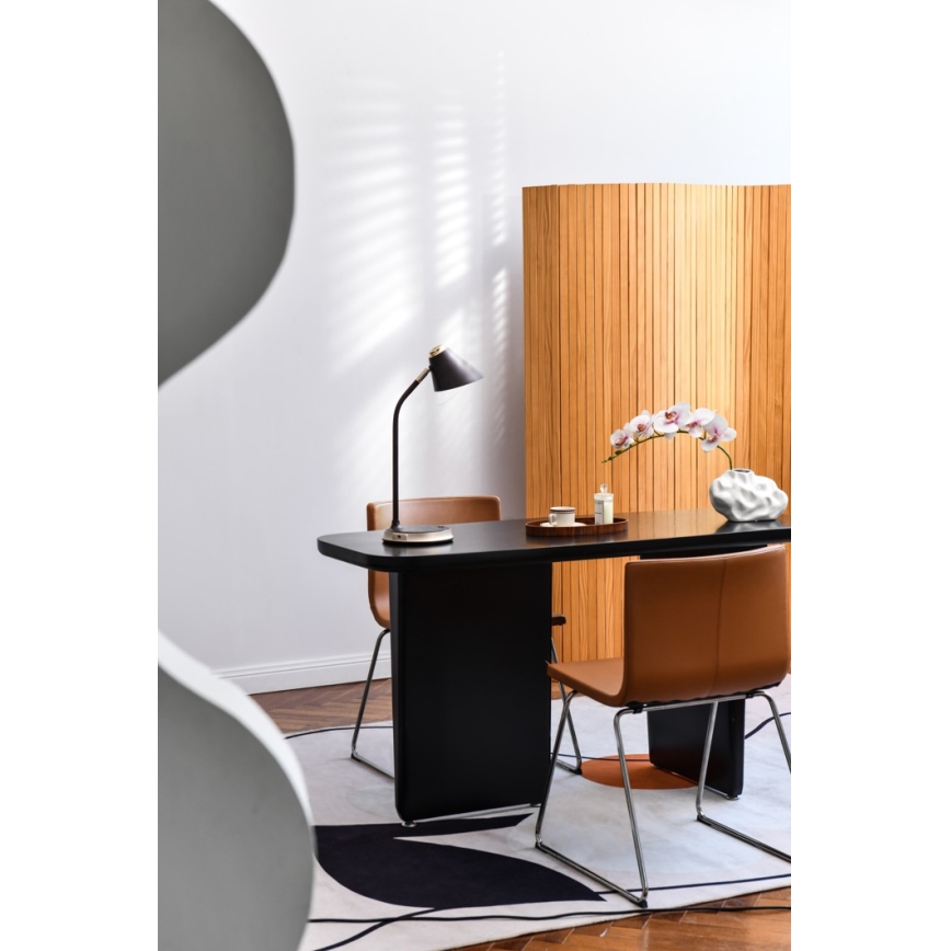 LED prigušiva stona lampa sa bežičnim punjenjem FINCH LED/9W/12/230V siva/sjajni hrom