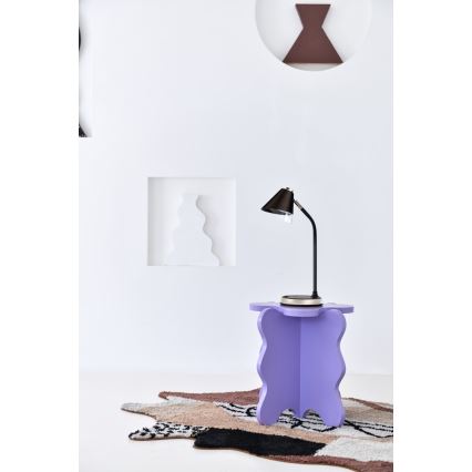 LED prigušiva stona lampa sa bežičnim punjenjem FINCH LED/9W/12/230V siva/sjajni hrom
