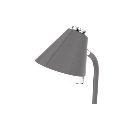 LED prigušiva stona lampa sa bežičnim punjenjem FINCH LED/9W/12/230V siva/sjajni hrom