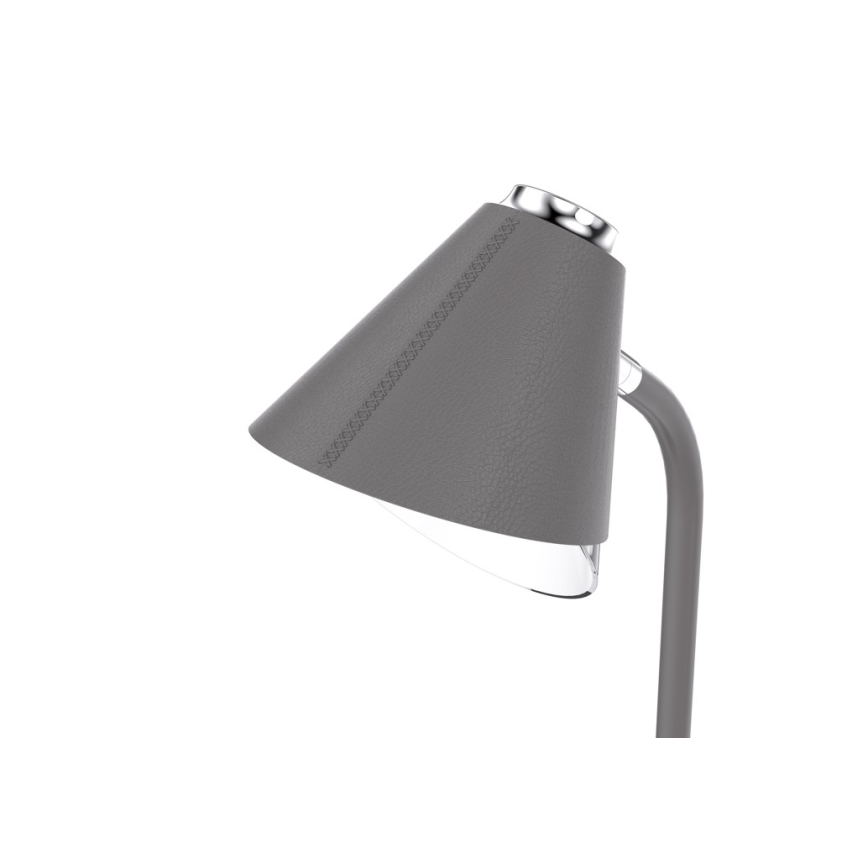 LED prigušiva stona lampa sa bežičnim punjenjem FINCH LED/9W/12/230V siva/sjajni hrom