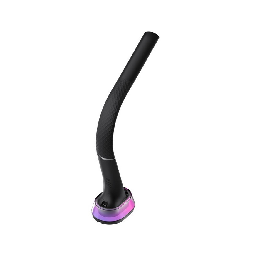 LED RGB prigušiva stona lampa sa bežičnim punjenjem CORELLA LED/7W/12/230V crna