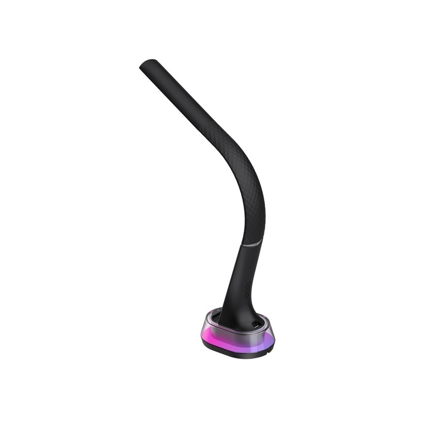 LED RGB prigušiva stona lampa sa bežičnim punjenjem CORELLA LED/7W/12/230V crna