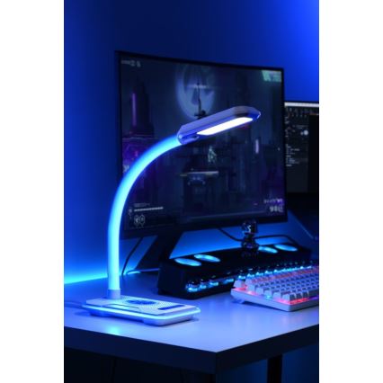 LED RGBW prigušiva stona lampa sa Qi bežičnim punjenjem 30W/230V 3000K/4000K/5000K bela