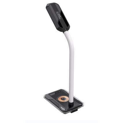LED RGBW prigušiva stolna lampa sa Qi bežičnim punjenjem 30W/230V 3000K/4000K/5000K crna