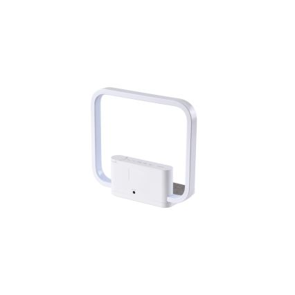 LED prigušiva stona lampa sa budilnikom i Qi bežičnim punjenjem LED/18W/230V bela
