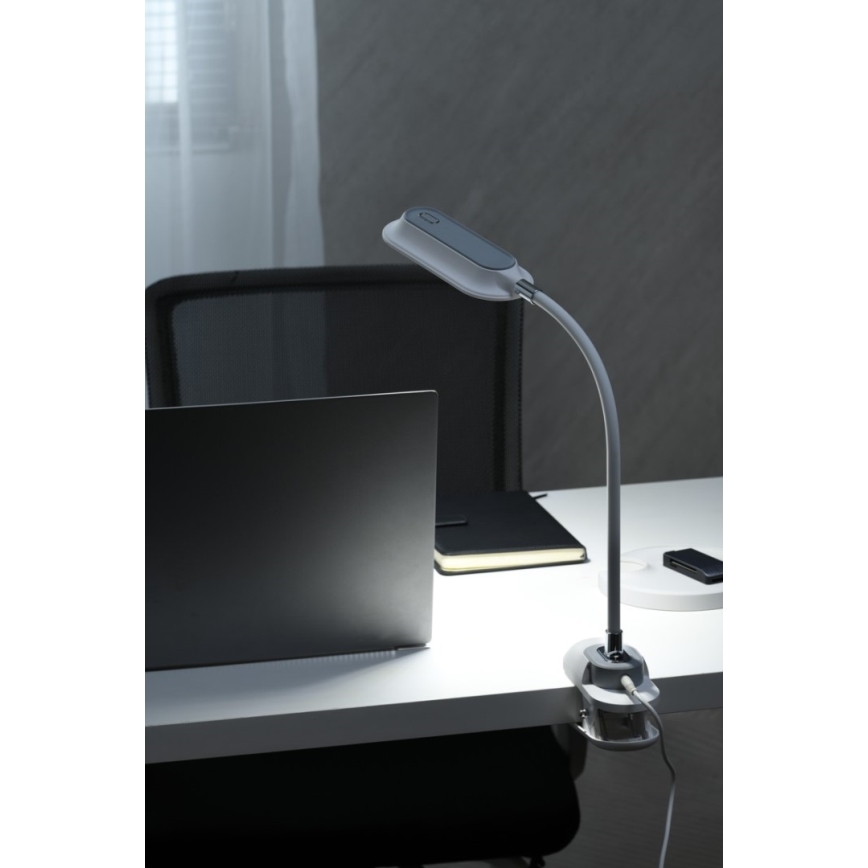 LED+CCT prigušiva stona lampa sa stezaljkom CLIP LED/7,5W/230V 3000/4200/5000K bela